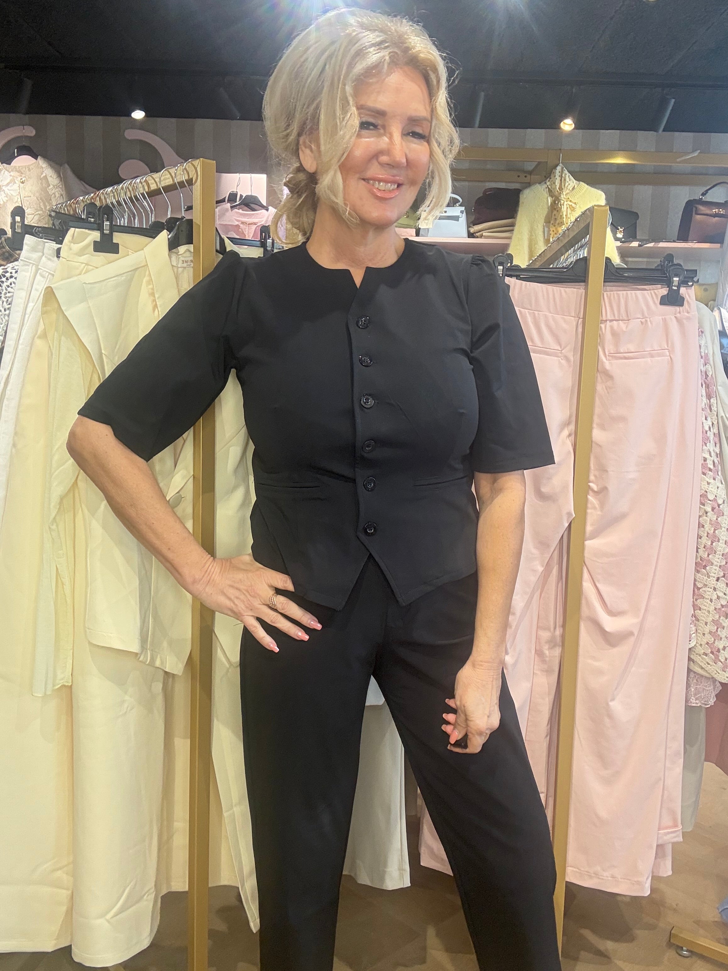 Triple Nine Blazer BLZ3912 Black Gilet met mouw